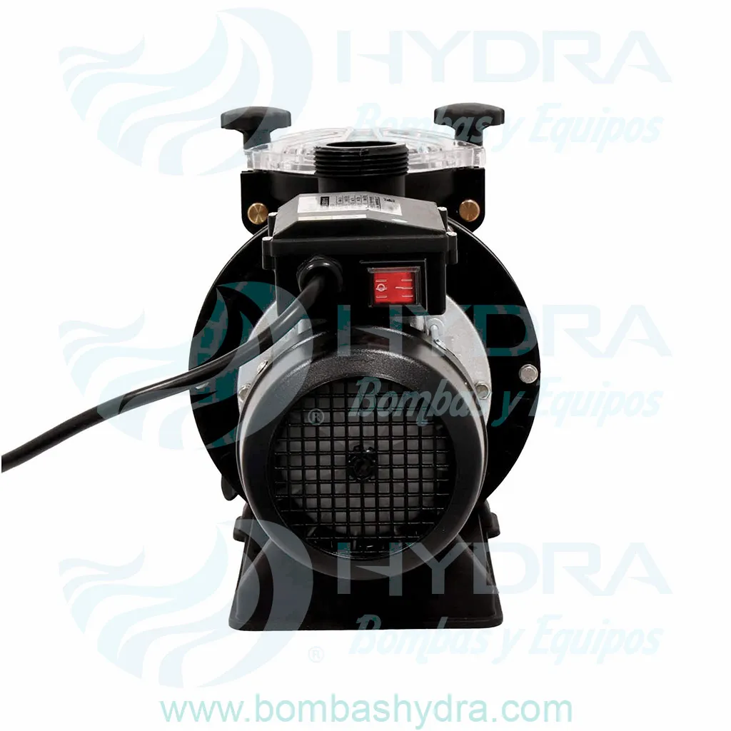 MOTOBOMBA PALBERCA AQUAPAK SILVER 1.2HP 220V PARTE TRASERA