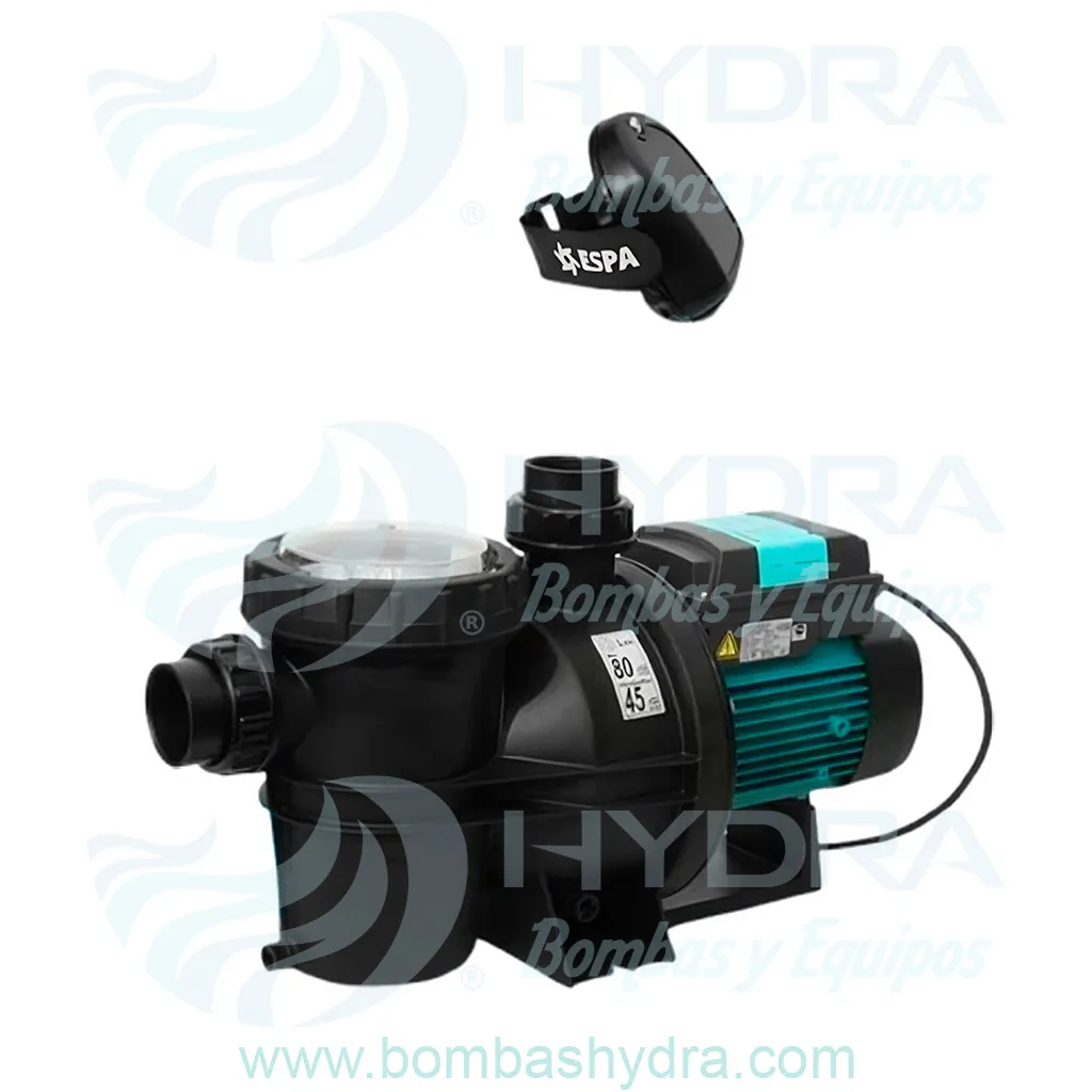 MOTOBOMBA PALBERCA ESPA SILENPLUS 2HP 220V VISTA FRONTAL