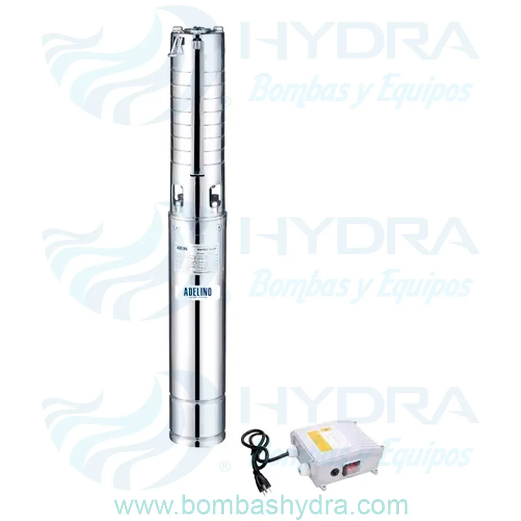 MOTOBOMBA SUMERGIBLE ADELINO 0.5 HP 127V