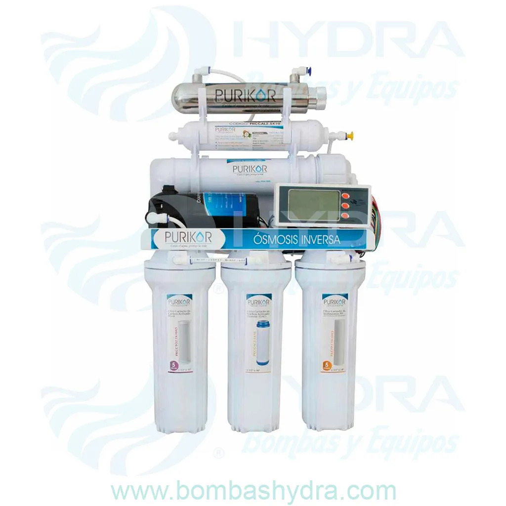 PURIFICADOR COSMOSIS INVERSA PURIKOR 6 ESTAPAS 100 GPD