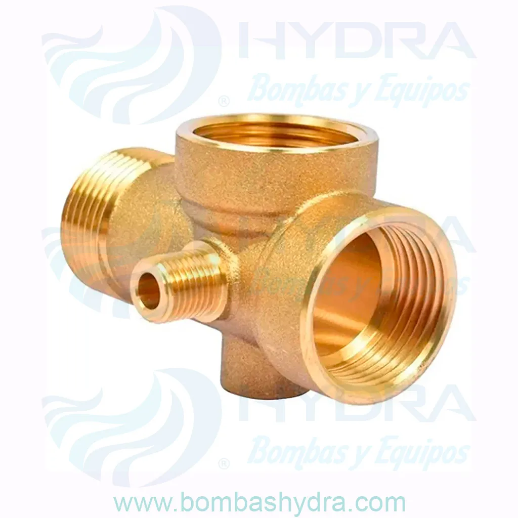 RACOR 5 VIAS CORTO BRONCE FRENTE