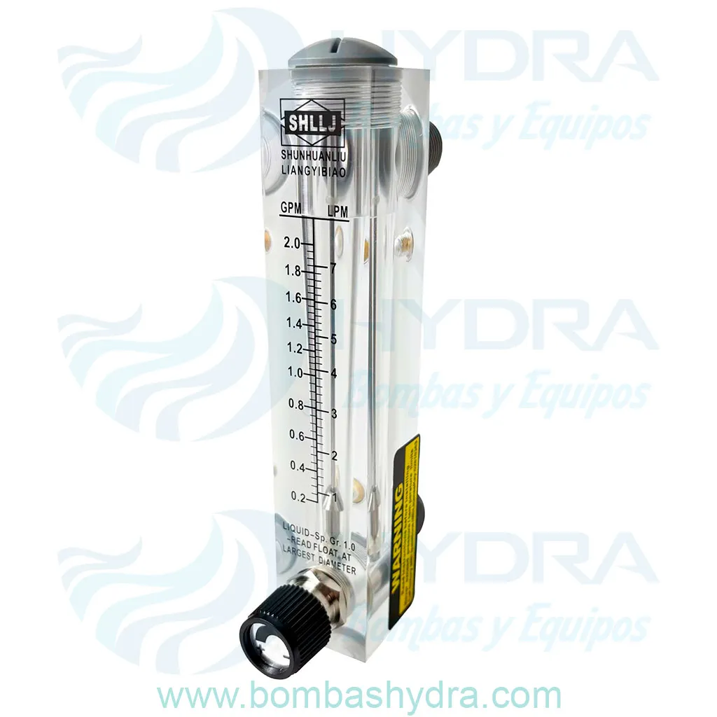 ROTAMETRO 0.2-2 GPM CON REGULADOR