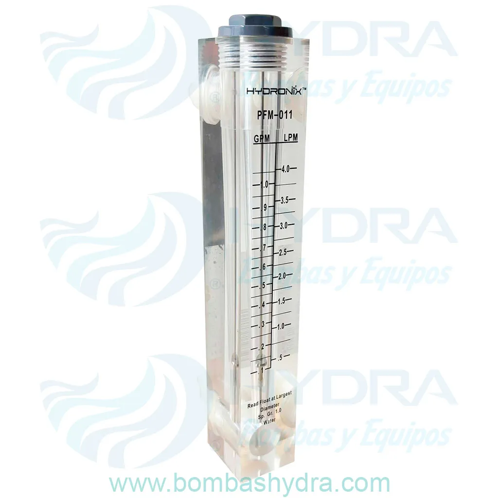 ROTAMETRO DE PANEL 0.1-1GPM LATERAL