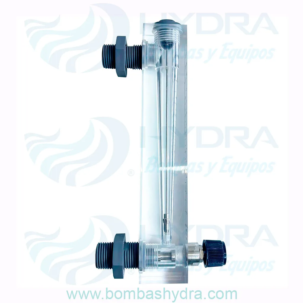 ROTAMETRO MONTABLE EN PANEL 05 GPM12 MNPT LATERAL