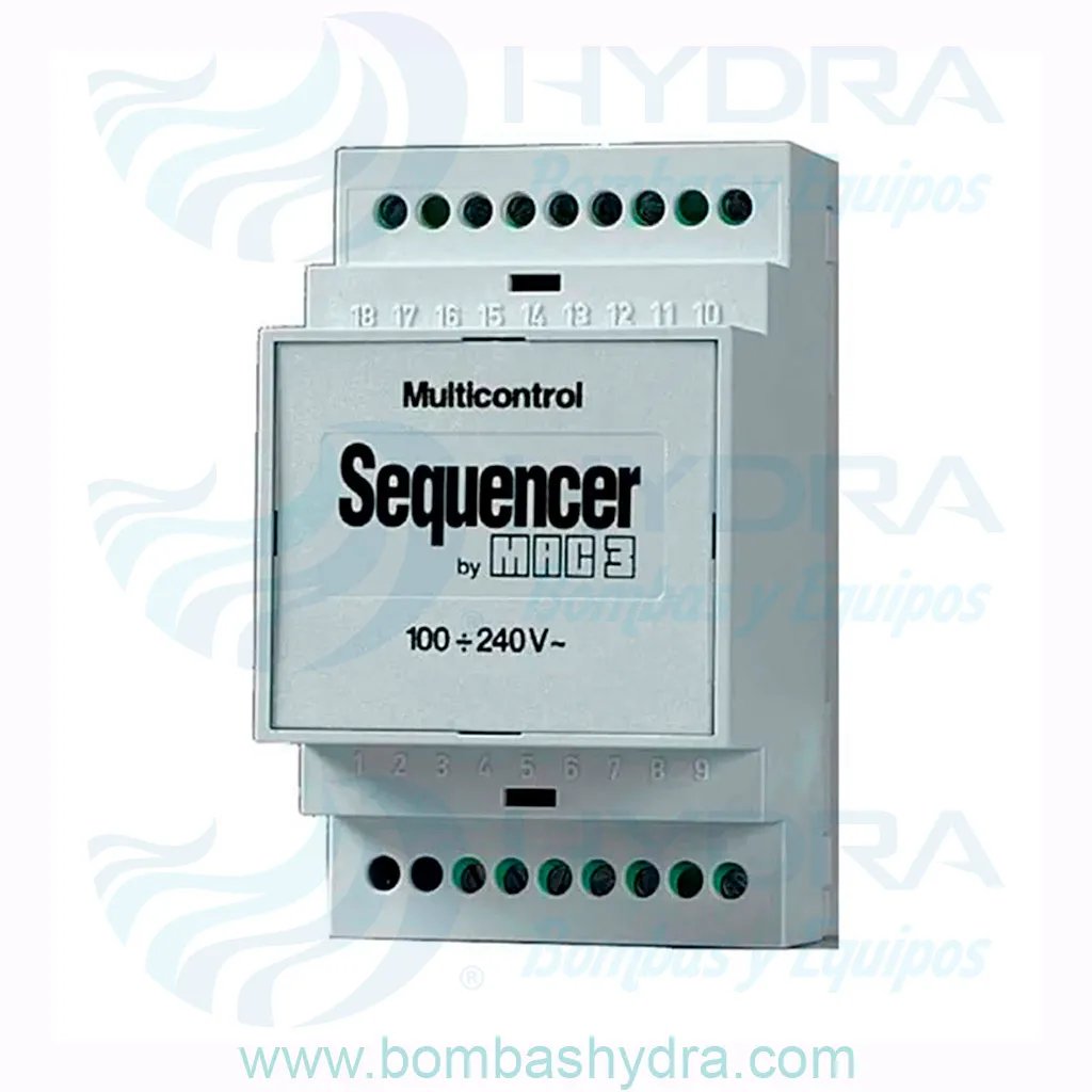 SECUENCIADOR DBOMBAS 110220VCA PARA RIEL