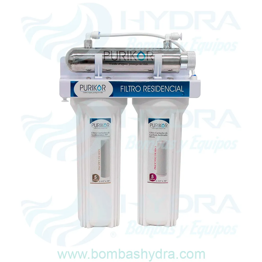 SISTEMA DE FILTRACION BASICA PURIKOR 3ETAPAS 115V 1F