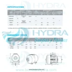 TANQUE PRECARGADO HORIZONTAL AQUAPAK 50L