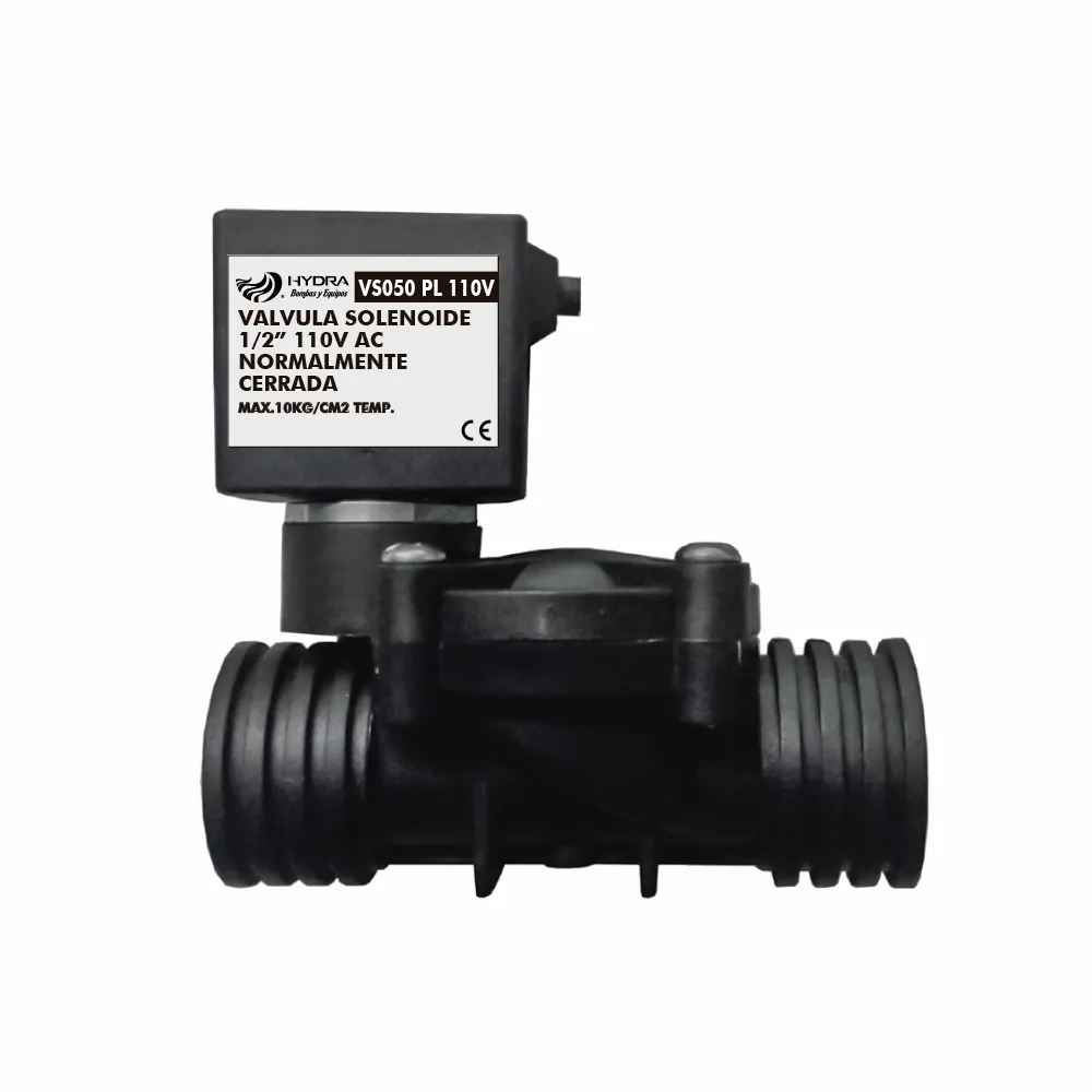 VALVULA SOLENOIDE PLASTICO CERRADA 12 110V