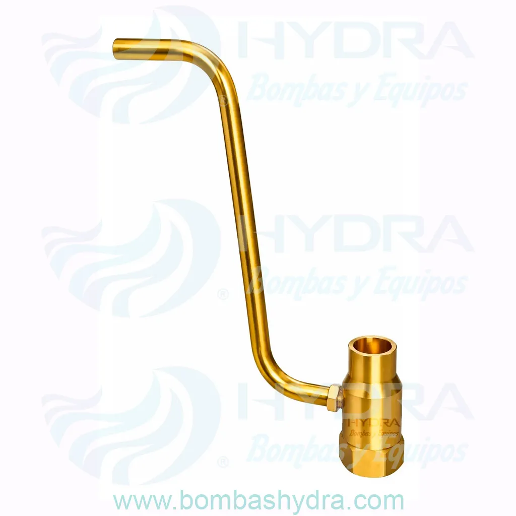 BOQUILLA BORBOLLÓN CON EXTENSIÓN 1/2" LATÓN