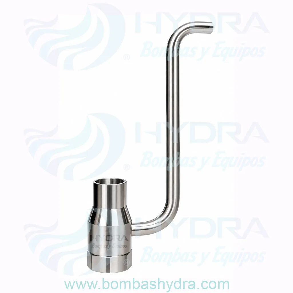 BOQUILLA BORBOLLÓN CON EXTENSIÓN 3/4" ACERO INOXIDABLE