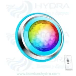 LÁMPARA LED SUMERGIBLE CON CONTROL REMOTO LUZ RGB 54W 12V